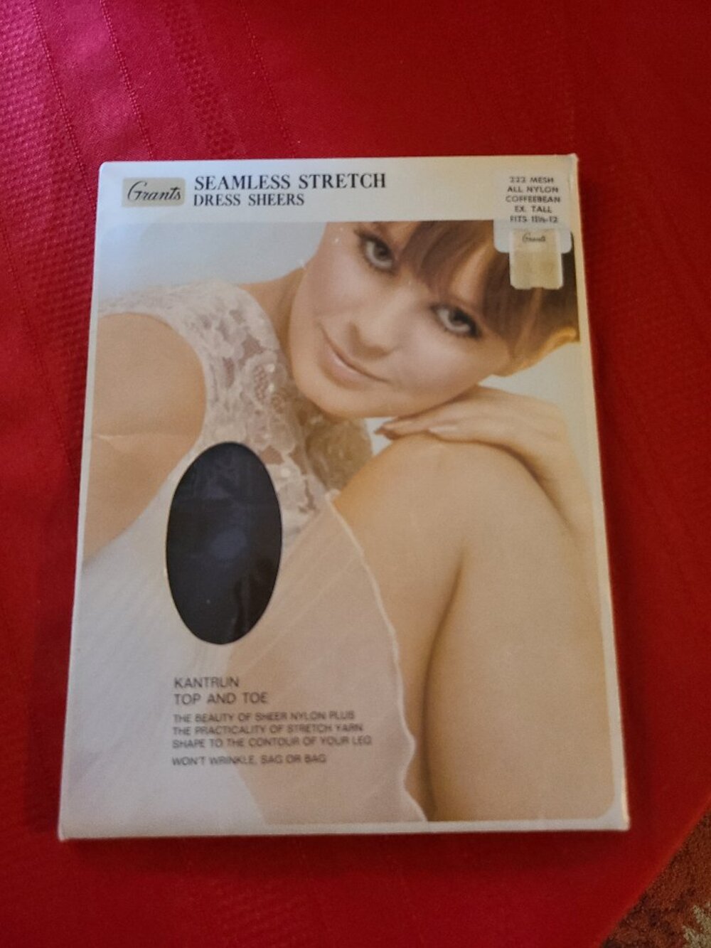VTG New Grants Kantrun Seamless Nylon Sheer Stockings SZ 11.5-12 ISIS EX Tall